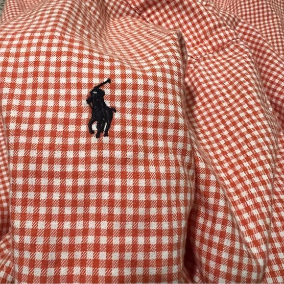 Polo by Ralph Lauren Gingham Button-Down Kids Shirt Size Large 14 / 16 - Picture 4 of 9